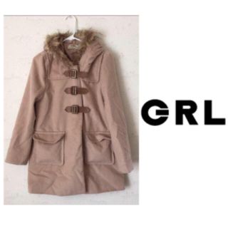 グレイル(GRL)の【美品】ベージュ ダッフルコート(ダッフルコート)