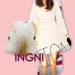 イング(INGNI)のINGNI♡キラキラワンピ(ミニワンピース)