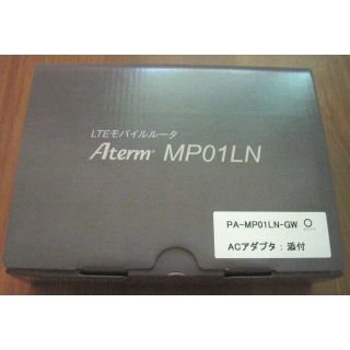 エヌイーシー(NEC)の新品 NEC Aterm MP01LN GW グレージュ ACアダプタ付き(その他)