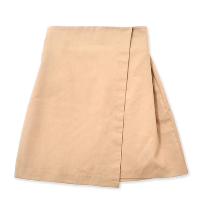 flower(フラワー)のflower ラップスカート ベージュ レディースのスカート(ひざ丈スカート)の商品写真