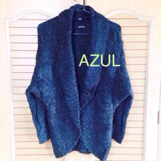 アズールバイマウジー(AZUL by moussy)のAZULbymoussyニットカーデガン(ニット/セーター)