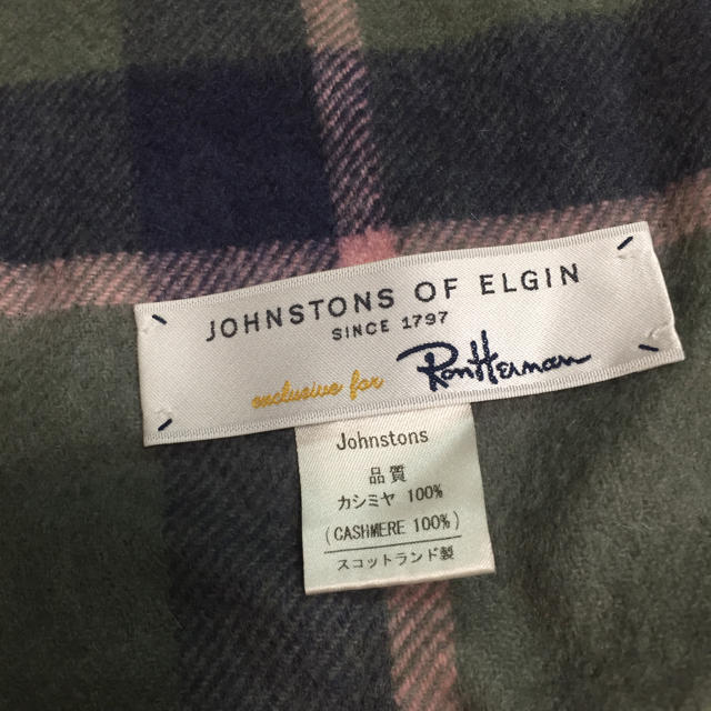 JOHNSTONS ronherman 別注 カシミヤ ストール