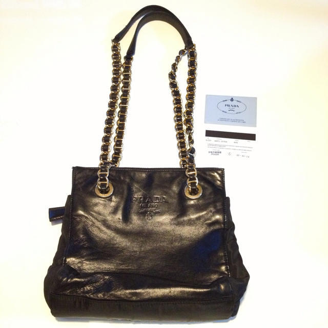 PRADA - レザーチェーンショルダープラダ