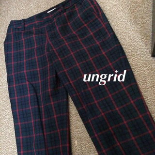 アングリッド(Ungrid)のungridガンクラブチェックパンツ(ワークパンツ/カーゴパンツ)