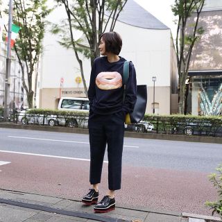 信頼への信頼 ACNE - 冨岡さんの ネイビーs スウェット ドーナツ ACNEアクネ トレーナー/スウェット