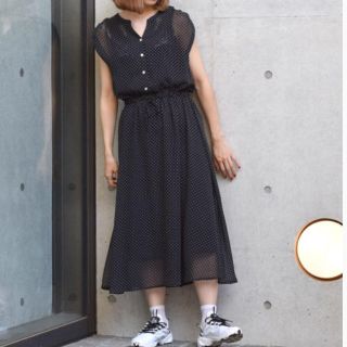 ダブルクローゼット(w closet)のシフォンワンピース(ロングワンピース/マキシワンピース)