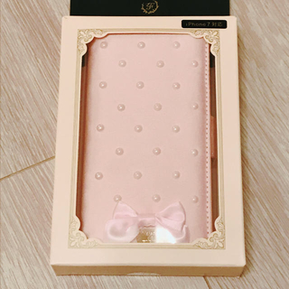 メゾンドフルール(Maison de FLEUR)のメゾンドフルール iPhone7ケース パール ピンク(iPhoneケース)