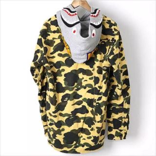 アベイシングエイプ(A BATHING APE)のa bathing ape シャークシャツ イエローカモ(シャツ)