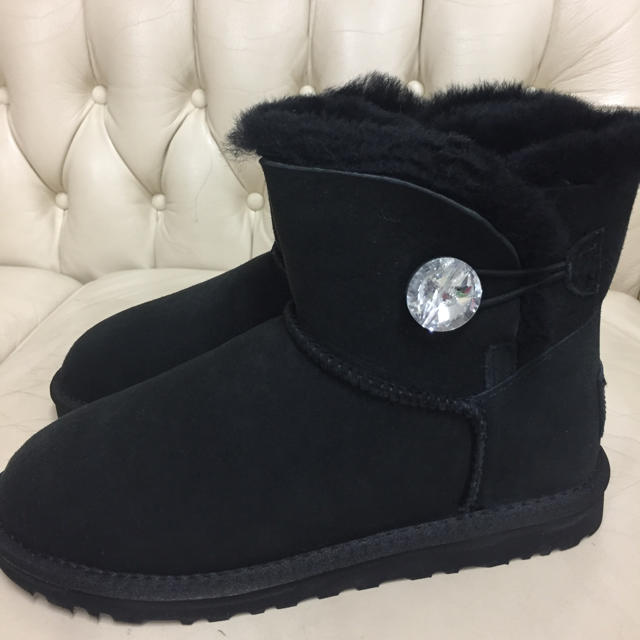 UGG アグ ミニベイリーブリング ブラック US8 25cm