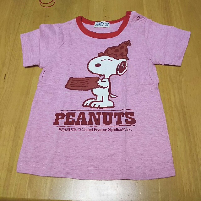 SNOOPY(スヌーピー)の95 スヌーピー ピンク色Tシャツ キッズ/ベビー/マタニティのキッズ服女の子用(90cm~)(Tシャツ/カットソー)の商品写真