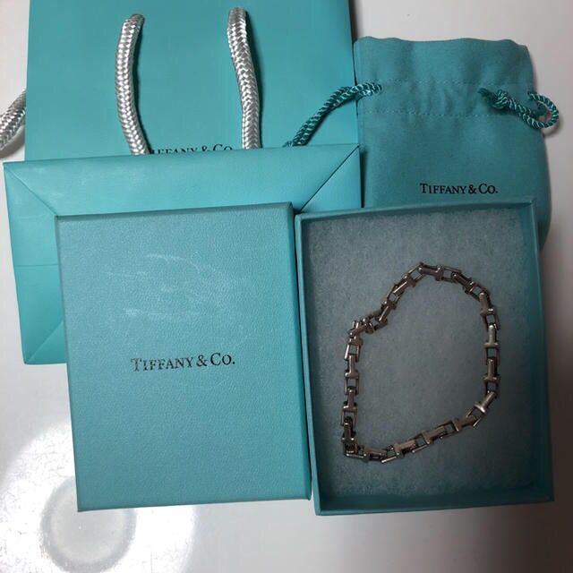 アクセサリーTiffany&co. Tナローチェーンブレスレット Sサイズ 岩田剛典着用