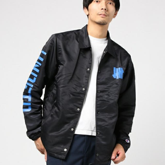 限定 UNDEFEATED × Champion コーチジャケット ネイビー