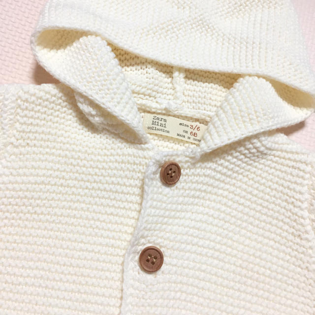 ZARA KIDS(ザラキッズ)のZARAベビー ニットカーディガン キッズ/ベビー/マタニティのベビー服(~85cm)(カーディガン/ボレロ)の商品写真