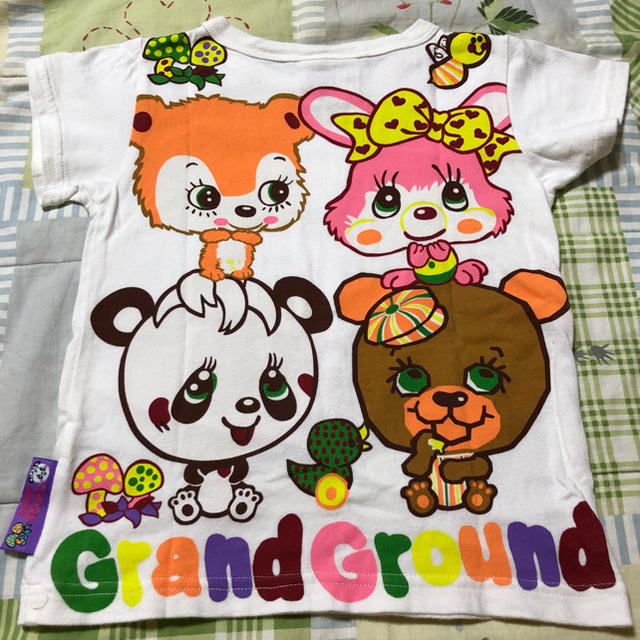 GrandGround(グラグラ)のグラスラ グラグラ 半袖Tシャツ 90㎝ キッズ/ベビー/マタニティのキッズ服女の子用(90cm~)(Tシャツ/カットソー)の商品写真