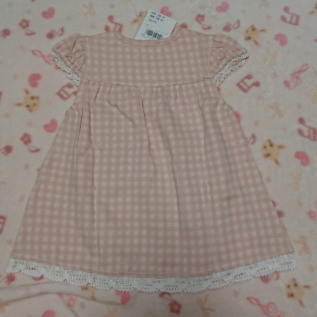 coeur a coeur(クーラクール)のチュニックワンピ  ピンク キッズ/ベビー/マタニティのベビー服(~85cm)(ワンピース)の商品写真