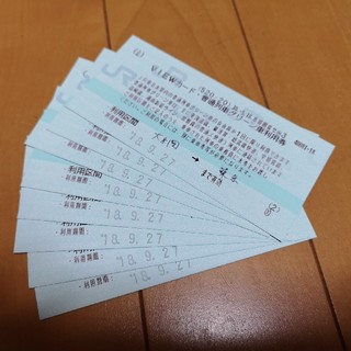 VIEWカード・普通列車グリーン車利用券 8枚(鉄道乗車券)