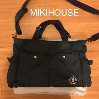 ミキハウス(mikihouse)のミキハウスファースト マザーズバッグ ネイビー(マザーズバッグ)