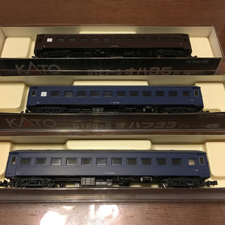 カトー(KATO`)のkato 国鉄旧型客車3両(鉄道模型)
