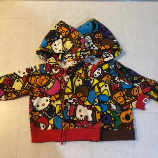 アベイシングエイプ(A BATHING APE)のBAPE KIDS MILO ALL SAFARI ZIP HOODIE 2着(ジャケット/上着)