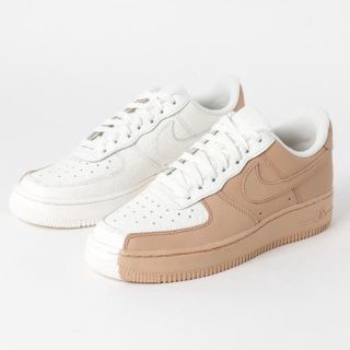 ナイキ(NIKE)の新品 NIKE エアフォース 1 07 PRM ワン ベージュ 白 陰陽(スニーカー)