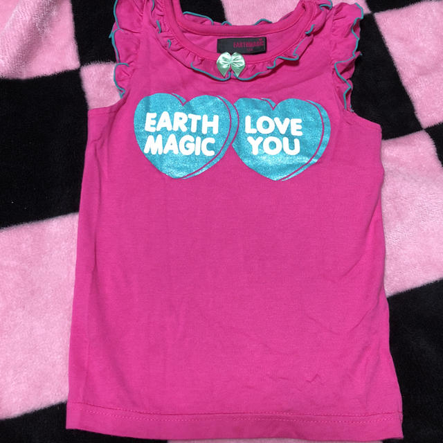 EARTHMAGIC(アースマジック)のearth タンクトップ120 キッズ/ベビー/マタニティのキッズ服女の子用(90cm~)(Tシャツ/カットソー)の商品写真