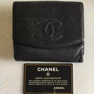 シャネル(CHANEL)の大特価‼️  シャネル 二つ折り財布 キャビアスキン(財布)