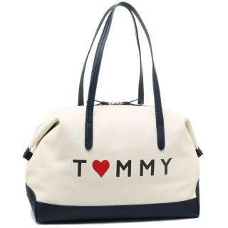 トミーヒルフィガー(TOMMY HILFIGER)のTOMMY HILFIGER（トミーヒルフィガー）ボストンバッグ＜ホワイト＞(ボストンバッグ)