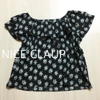 ナイスクラップ(NICE CLAUP)のNICE CLAUP♡2WAYオフショルフラワーTOP(シャツ/ブラウス(半袖/袖なし))