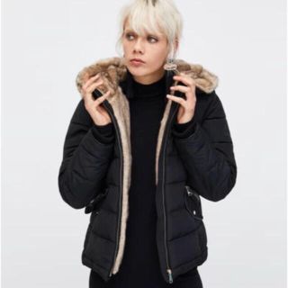 ザラ(ZARA)のZARA ファーダウン(ダウンジャケット)