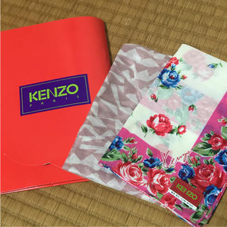 ケンゾー(KENZO)の【新品・未使用】KENZO 女性用ハンカチ 2枚(ハンカチ)