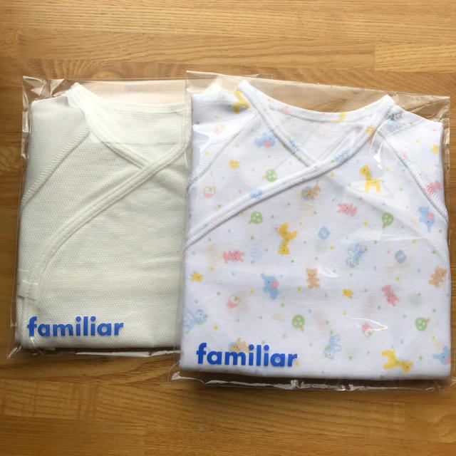 familiar(ファミリア)のみーみ様専用☆ファミリア 肌着 ピュアベビーセット☆ キッズ/ベビー/マタニティのベビー服(~85cm)(肌着/下着)の商品写真