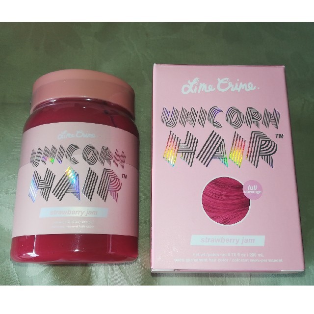 Lime Crime(ライムクライム)の【新品】ライムクライム strawberry jam  コスメ/美容のヘアケア/スタイリング(カラーリング剤)の商品写真