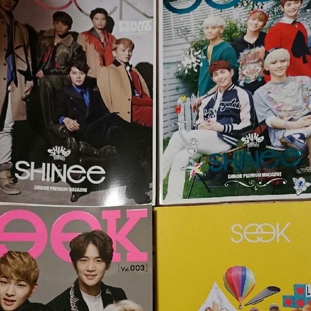 SHINee シャイニー ファンクラブ 会報 seek ４冊セット エンタメ/ホビーのタレントグッズ(アイドルグッズ)の商品写真