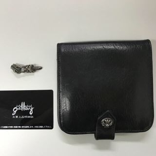 クロムハーツ(Chrome Hearts)の【ひかり様専用】ChromeHearts スクウェアボタン ビル(折り財布)