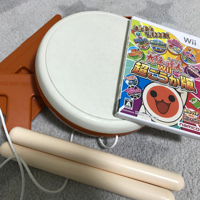 Wii(ウィー)の再値下げ★太鼓の達人WII超ごうか版 エンタメ/ホビーのテレビゲーム(家庭用ゲームソフト)の商品写真