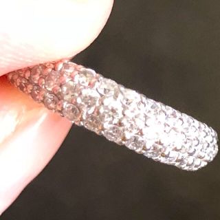 ポンテヴェキオ(PonteVecchio)のPontevecchio パヴェ プラチナ 0.7ct 7号(リング(指輪))