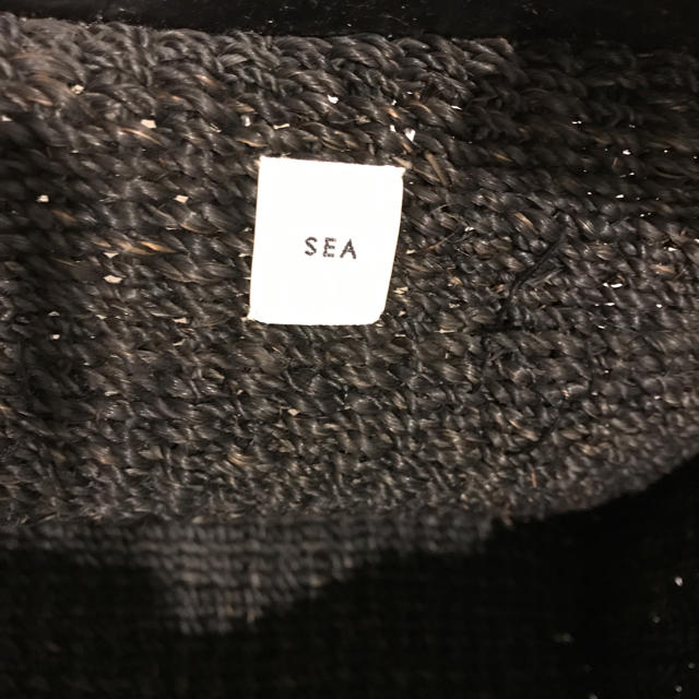 Ron Herman(ロンハーマン)のsea カゴバーキン 黒 S レディースのバッグ(かごバッグ/ストローバッグ)の商品写真