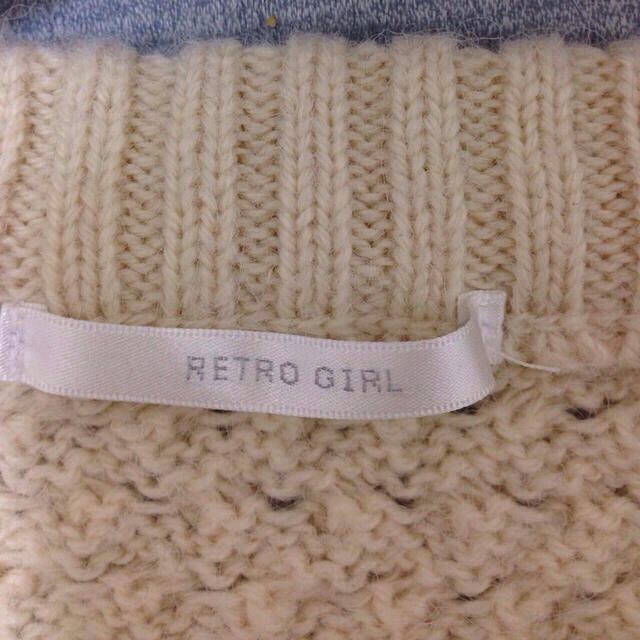 RETRO GIRL(レトロガール)の＊もも＊さん専用 白ニット レディースのトップス(ニット/セーター)の商品写真