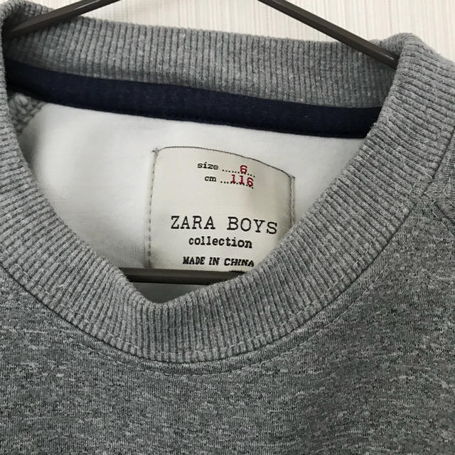 ZARA KIDS(ザラキッズ)の73 ZARA トレーナー トップス シンプル スウェット キッズ/ベビー/マタニティのキッズ服男の子用(90cm~)(Tシャツ/カットソー)の商品写真