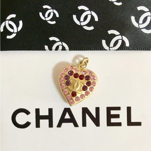 CHANEL - 正規品 シャネル ペンダント ハート 金 ピンクストーン ココマーク ネックレスの通販 by ☆ハーベスト☆｜シャネルならラクマ