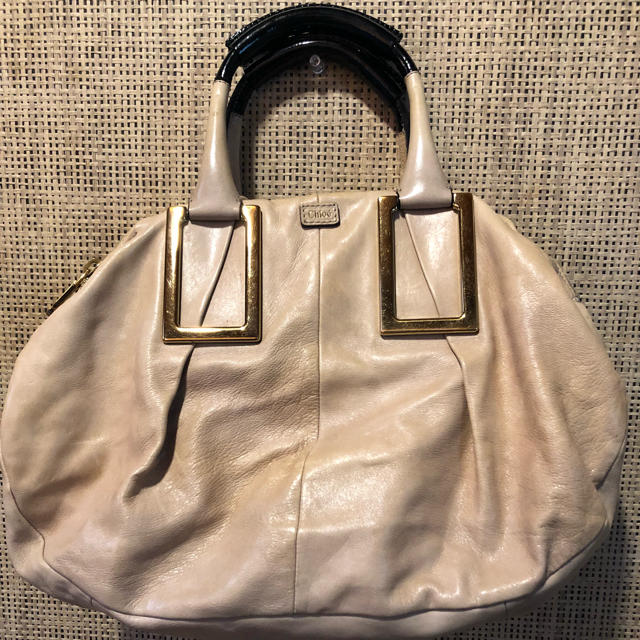 Chloe(クロエ)のクロエ エテル 2way ショルダーバック ベージュ×ブラック  レディースのバッグ(ショルダーバッグ)の商品写真