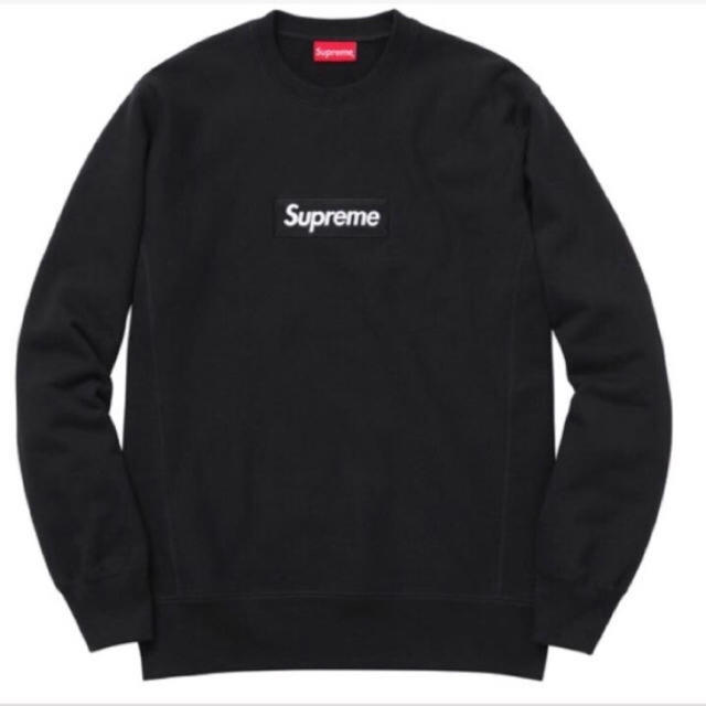 15FW Supreme Box logo Crewneck Grey