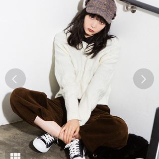 ウィゴー(WEGO)のwego コーデュロイワイドパンツ(カジュアルパンツ)