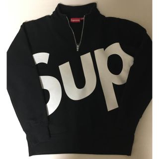 シュプリーム(Supreme)のSupreme big logo half zip M(スウェット)