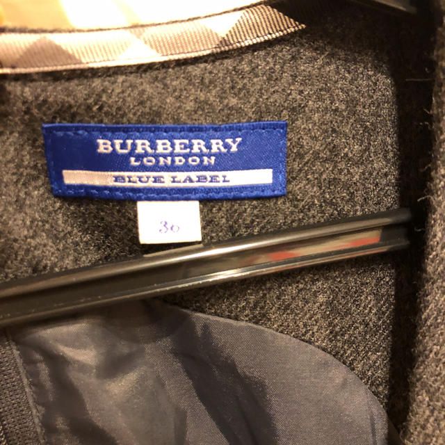 BURBERRY BLUE LABEL(バーバリーブルーレーベル)のゆみまる様専用  バーバリーダークグレーワンピ レディースのワンピース(ミニワンピース)の商品写真
