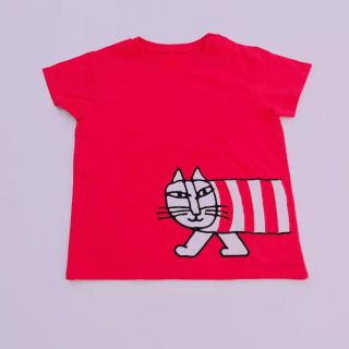 ユニクロ(UNIQLO)のUNIQLO♢新品♢100♢リサラーソンTシャツ・レッド(Tシャツ/カットソー)