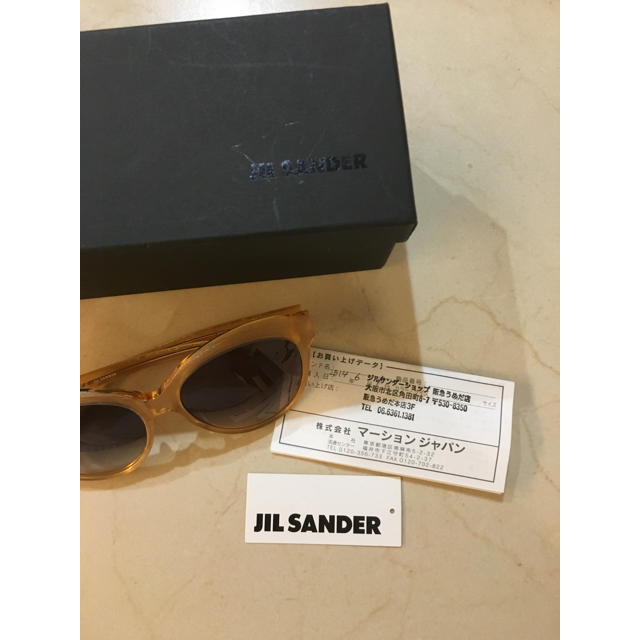 Jil Sander(ジルサンダー)のJIL SANDER ジルサンダー サングラス ベージュ レディースのファッション小物(サングラス/メガネ)の商品写真