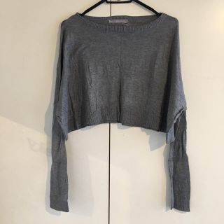 ベルシュカ(Bershka)のショート丈ニット★グレー(ニット/セーター)