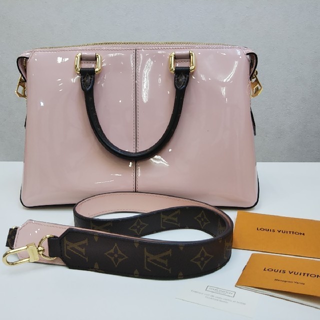 LOUIS VUITTON(ルイヴィトン)の【美品】Louis Vuitton　トートミロワール　ローズバレリーヌ レディースのバッグ(ハンドバッグ)の商品写真