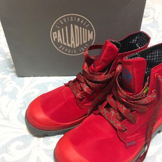 パラディウム(PALLADIUM)のレインシューズ 22.5cm RED (300円値下げしました)(レインブーツ/長靴)